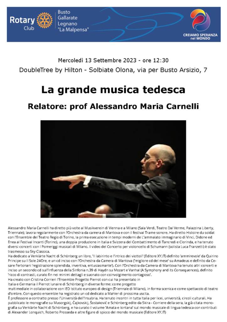 Carnelli - La grande musica tedesca - 13 09 2023
