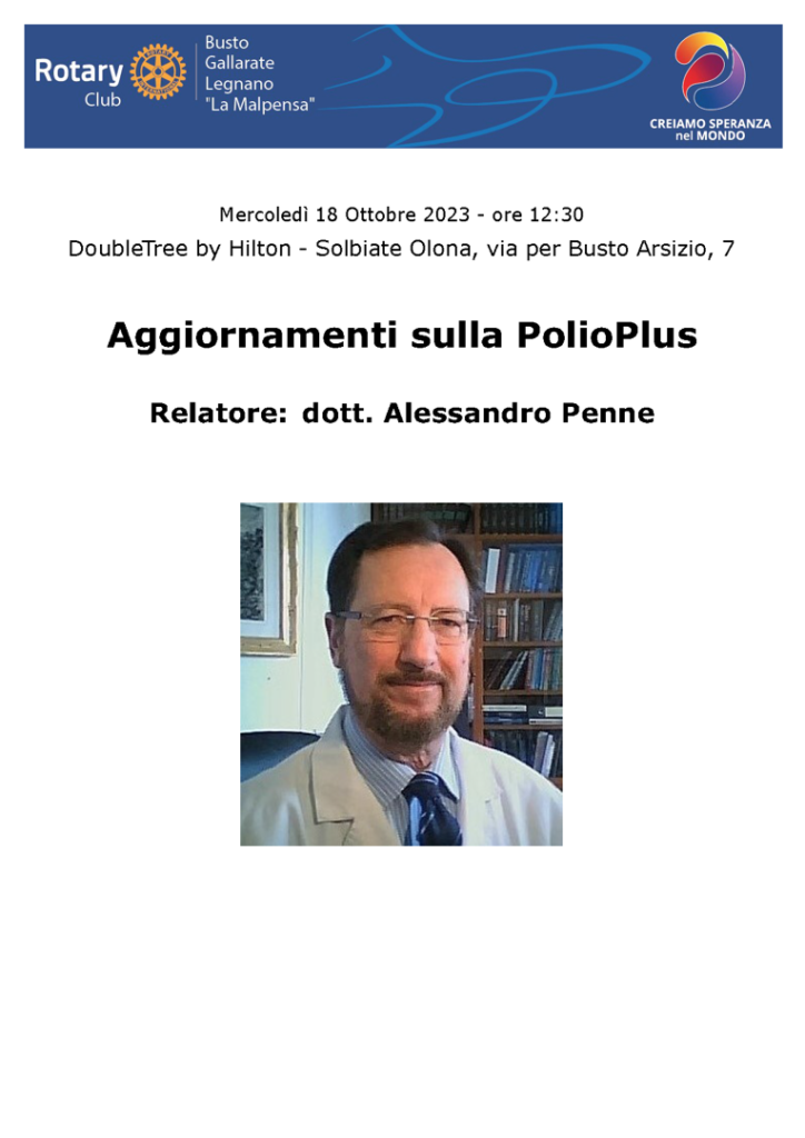 Penne - Aggiornamenti sulla PolioPlus - 18 10 2023